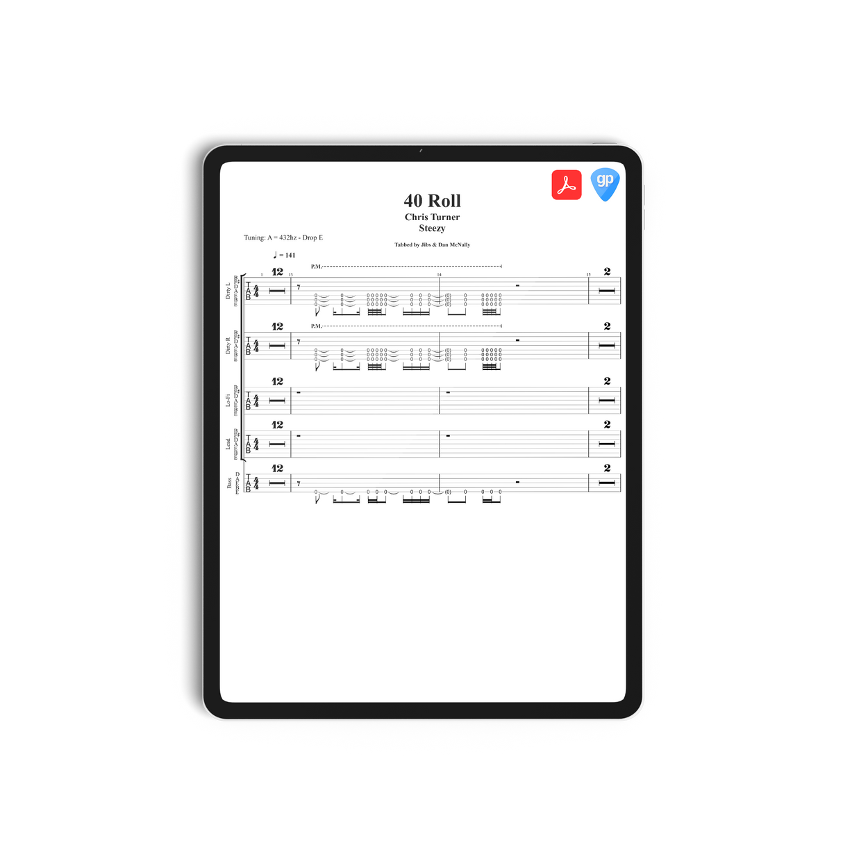Chris Turner - Steezy Guitar & Bass Tabs *FULL ALBUM TABS* *DIGITAL DOWNLOAD*