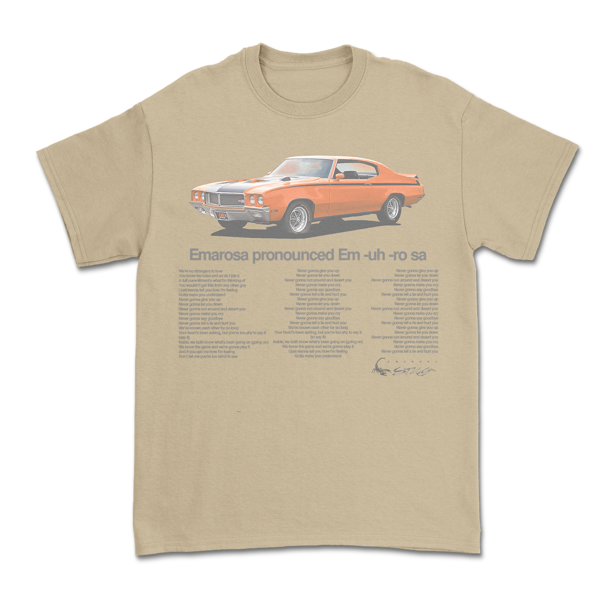 Emarosa - Never Gonna Give You Up T-Shirt