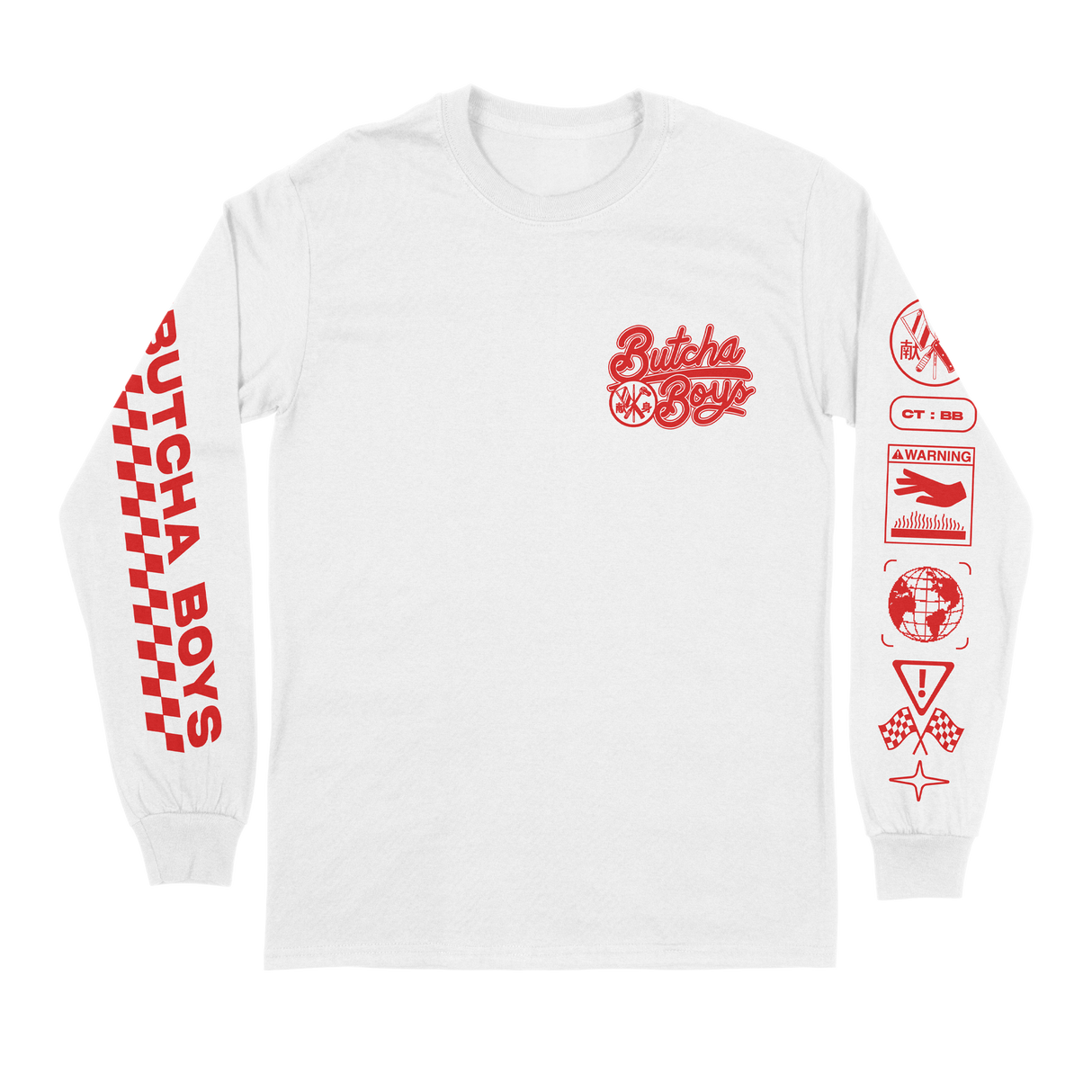 Chris Turner - Butcha Boys Long Sleeve (White)