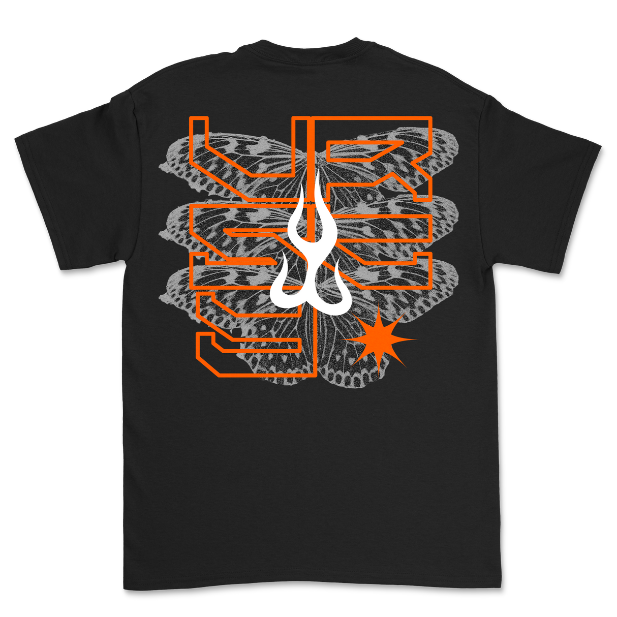 VRSTY - Orange Butterfly Shirt