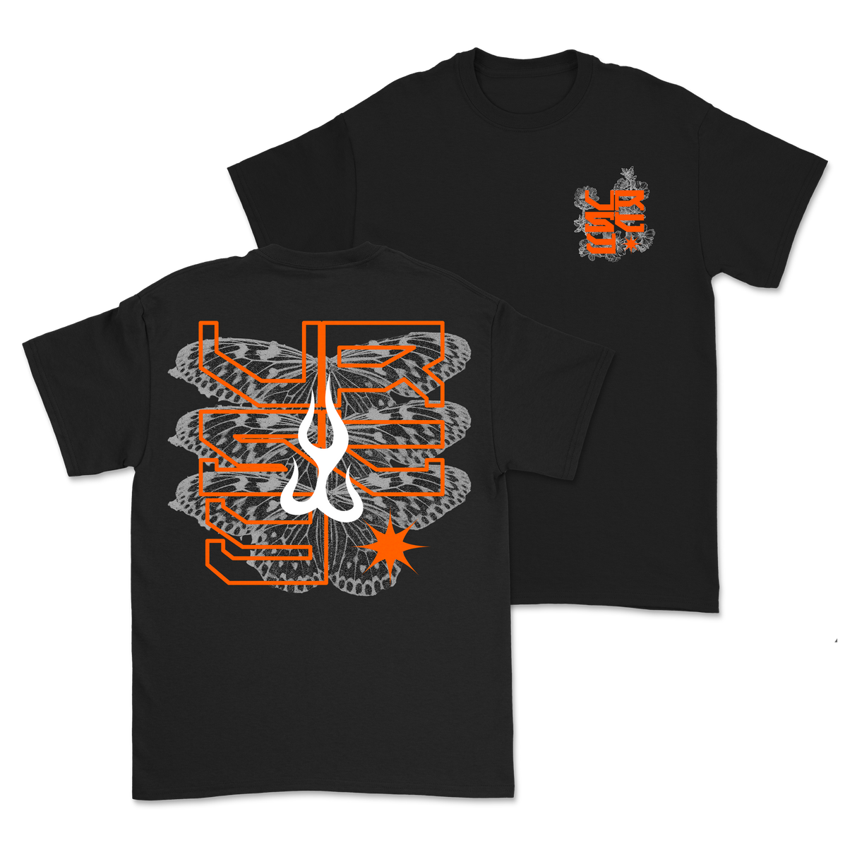 VRSTY - Orange Butterfly Shirt