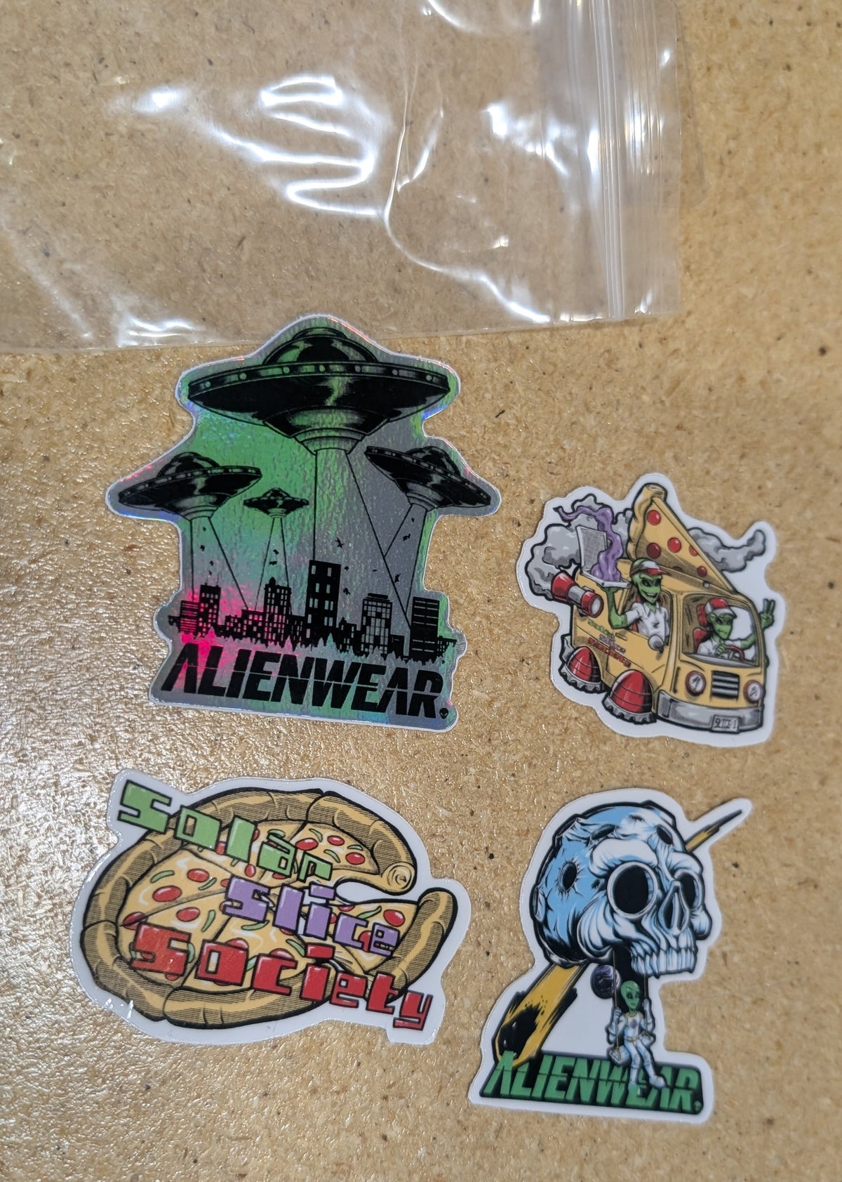 AlienWear - 4-piece Sticker Pack