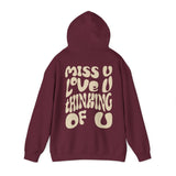 Dalton Maudlin - Miss U Hoodie - Cream Print