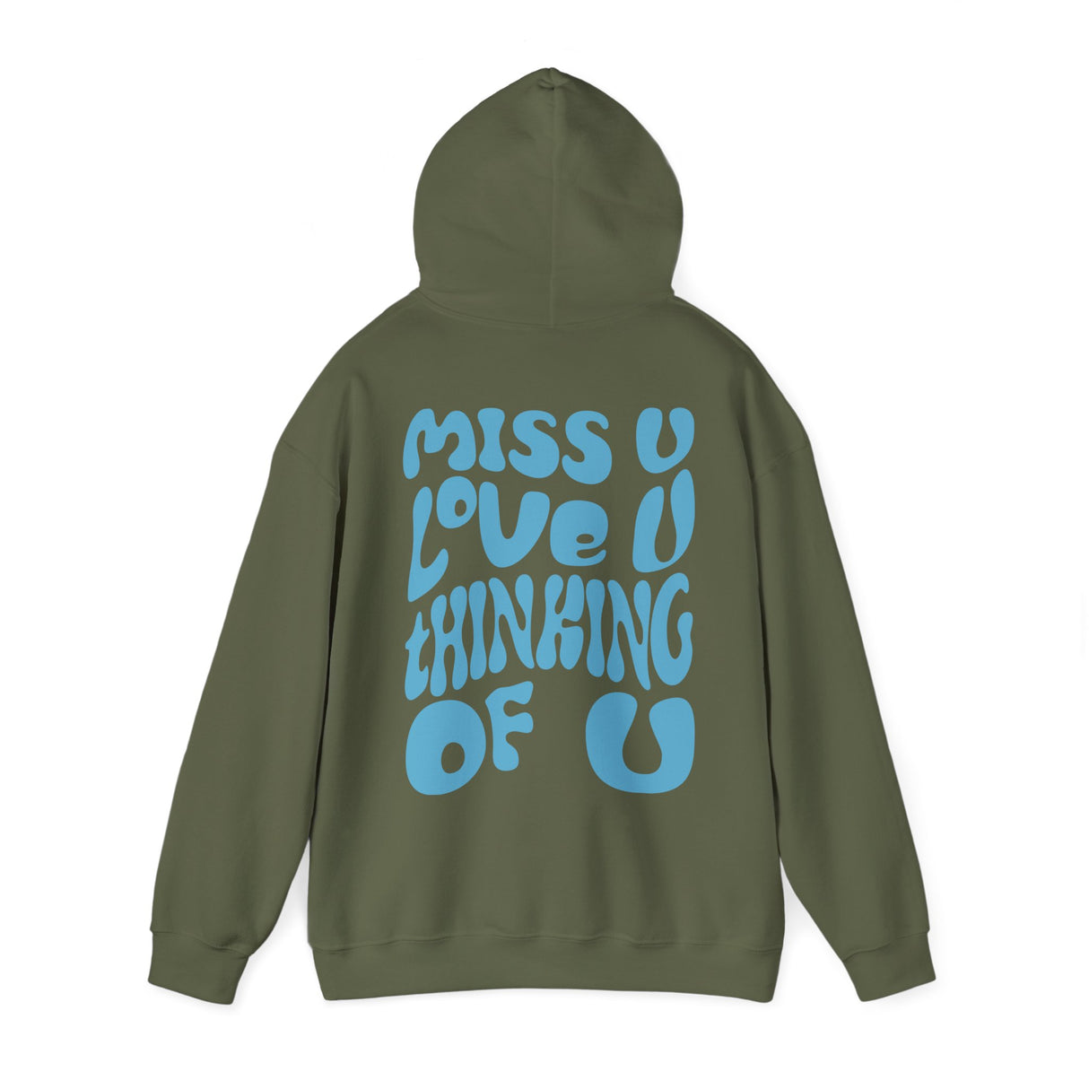 Dalton Maudlin - Miss U Hoodie - Light Blue Print