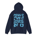 Dalton Maudlin - Miss U Hoodie - Light Blue Print
