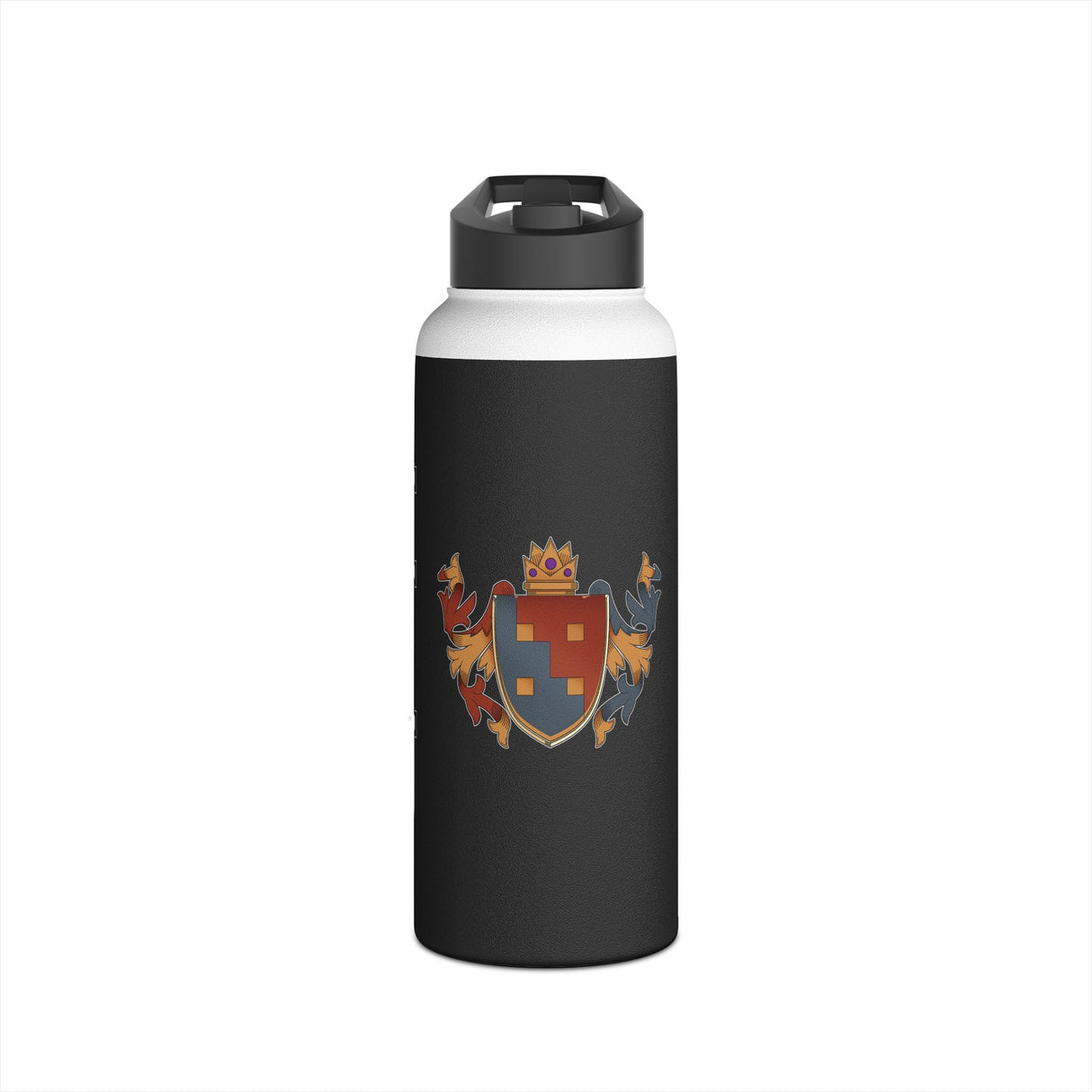 BeardPrincess - HIU Athletics Stainless Steel Water Bottle - Black