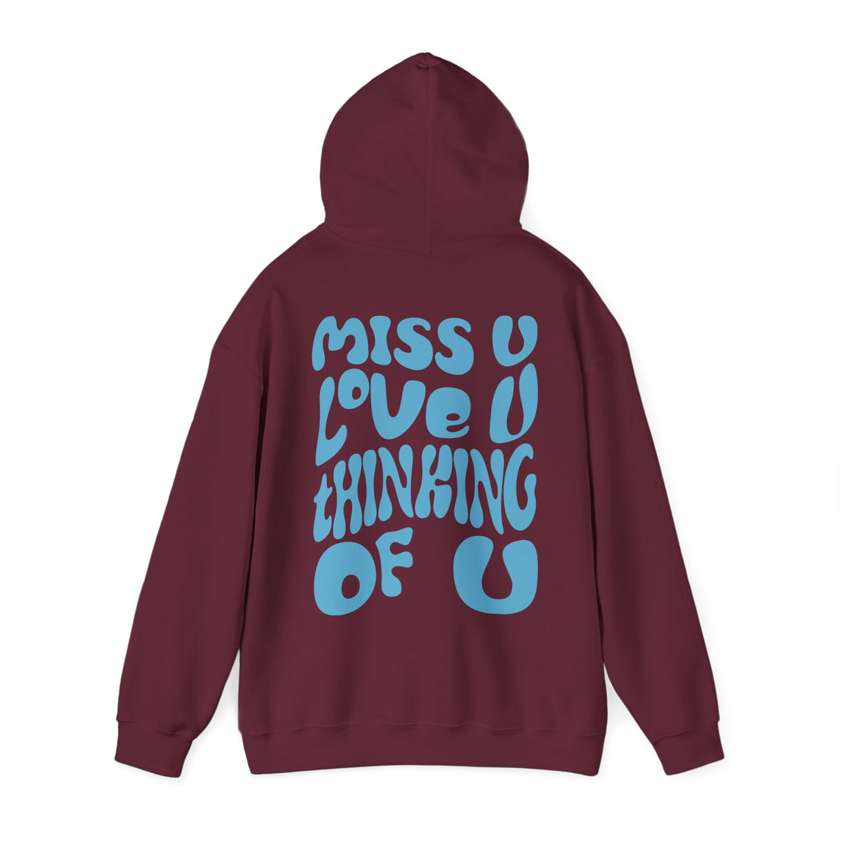 Dalton Maudlin - Miss U Hoodie - Light Blue Print
