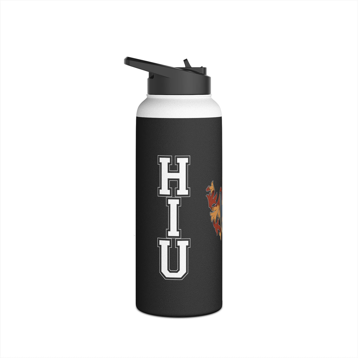 BeardPrincess - HIU Athletics Stainless Steel Water Bottle - Black