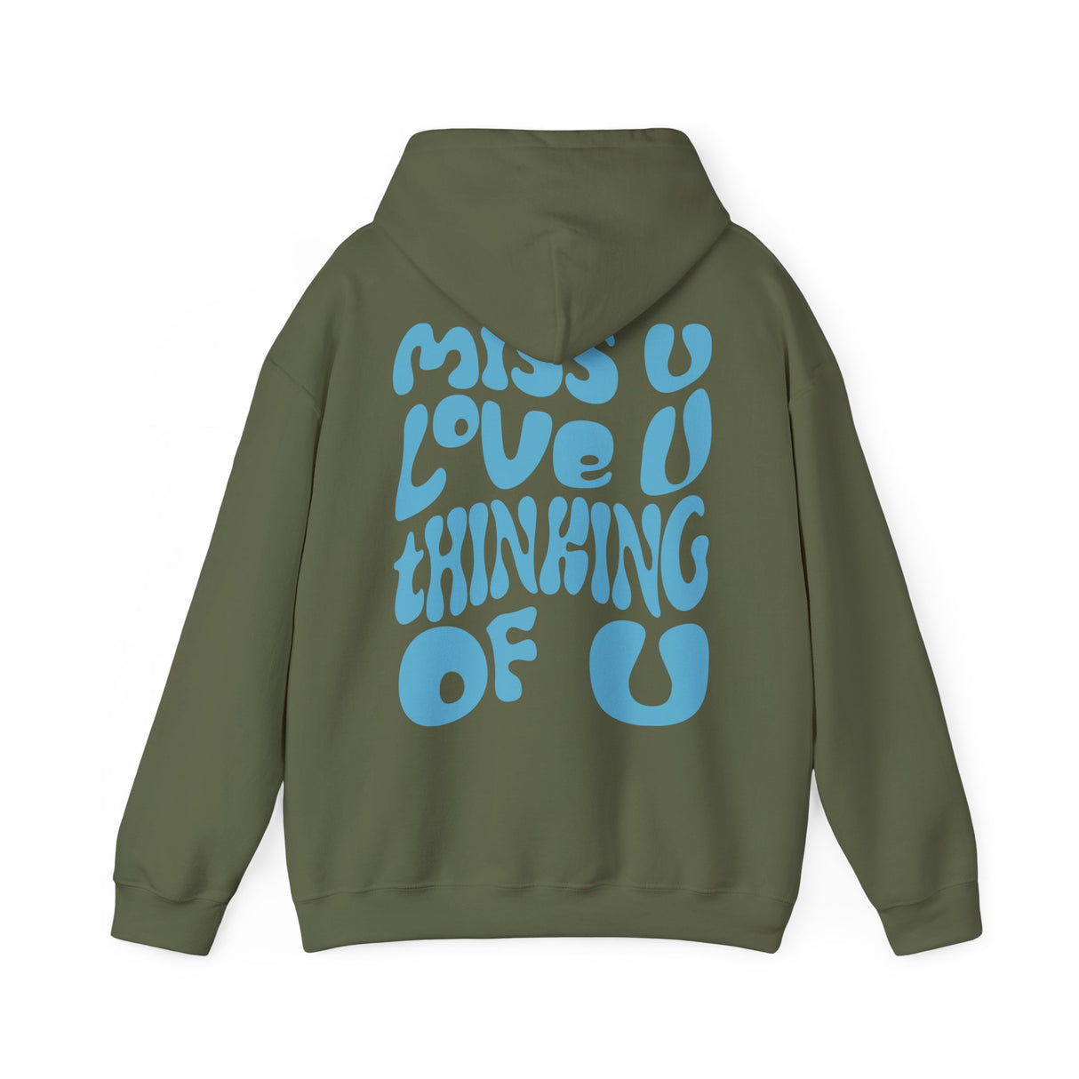 Dalton Maudlin - Miss U Hoodie - Light Blue Print