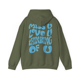 Dalton Maudlin - Miss U Hoodie - Light Blue Print