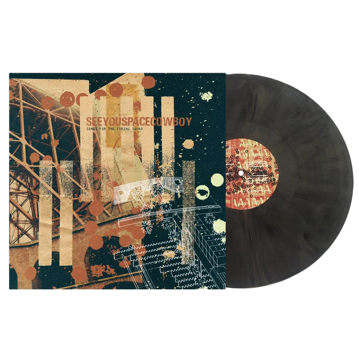 SeeYouSpaceCowboy - Songs for the Firing Squad Gold & Black Galaxy LP