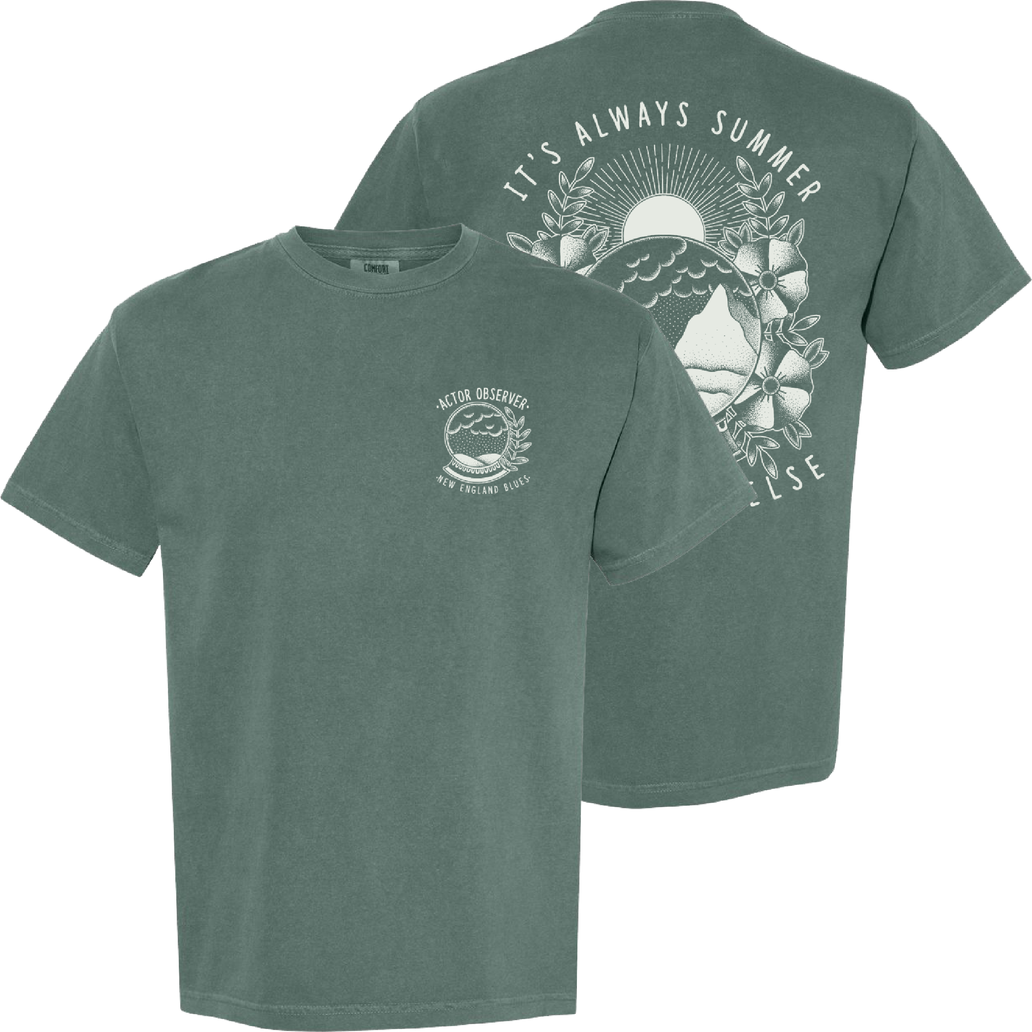 Actor Observer - Globe Blue Spruce T-Shirt
