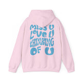 Dalton Maudlin - Miss U Hoodie - Light Blue Print