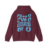 Dalton Maudlin - Miss U Hoodie - Light Blue Print