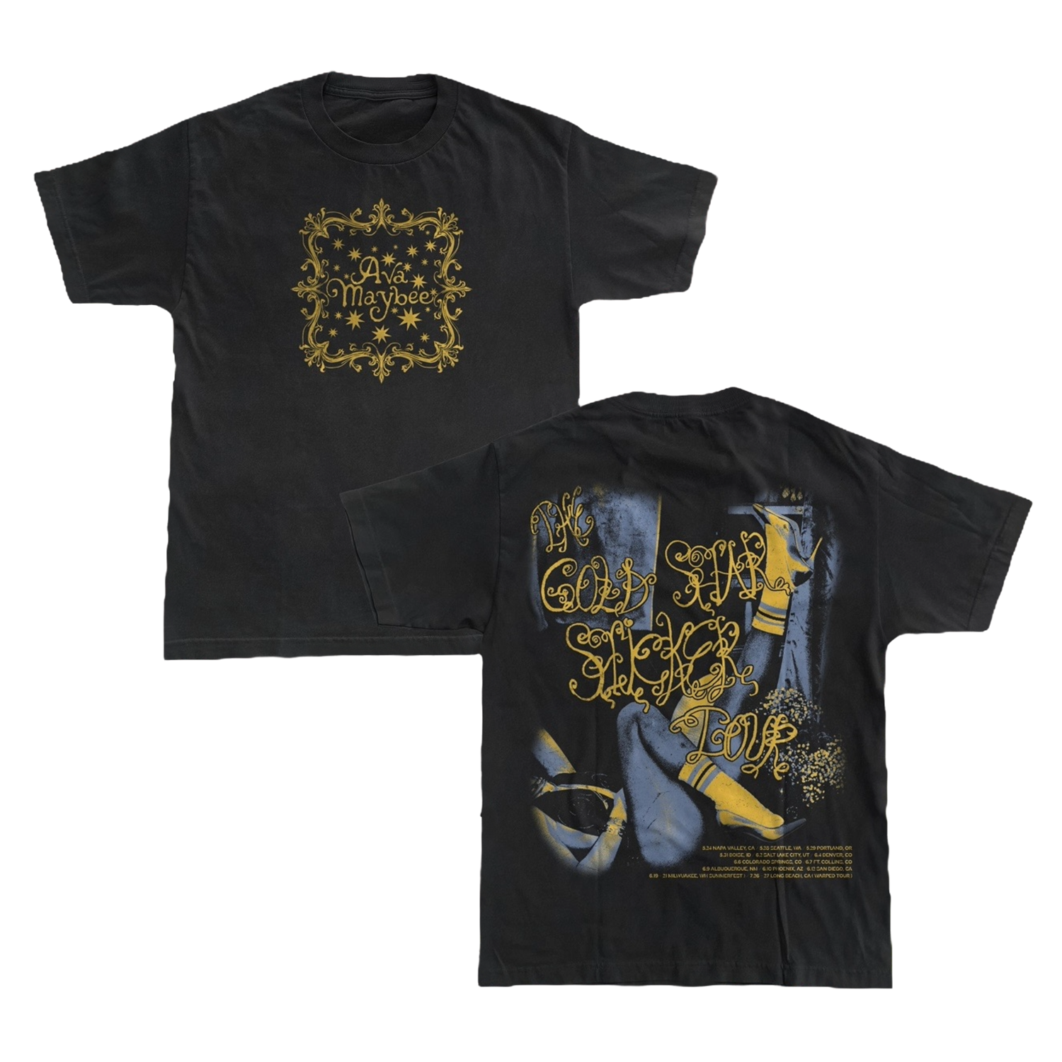 Ava Maybee - Gold Star Sticker Tour Tee