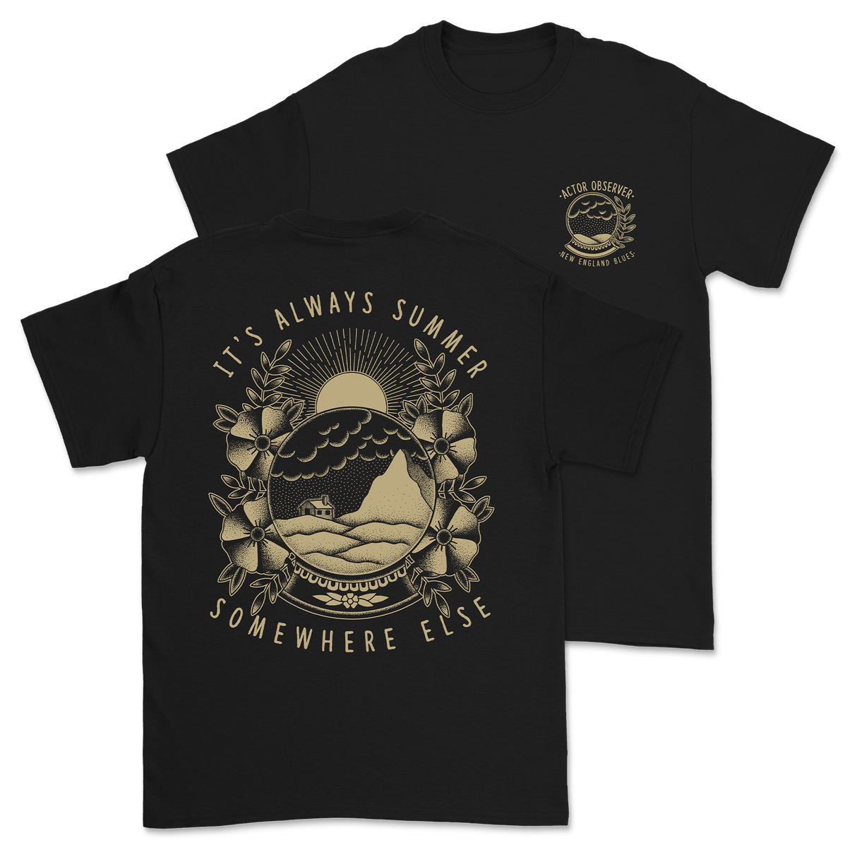 Actor Observer - Globe T-Shirt in Black