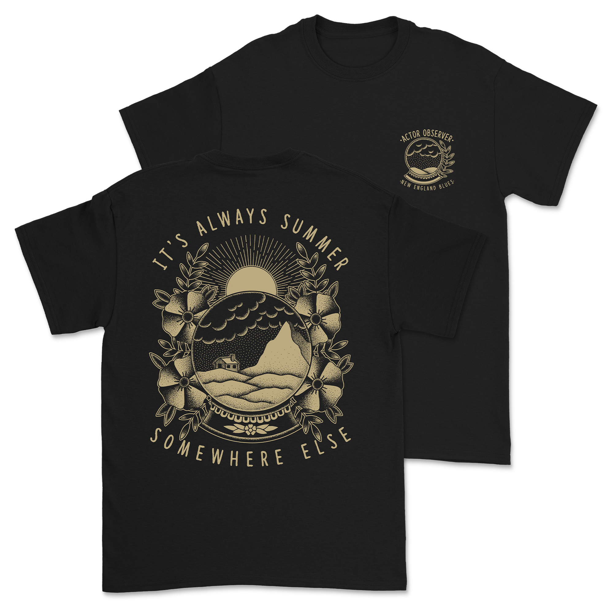 Actor Observer - Globe T-Shirt in Black