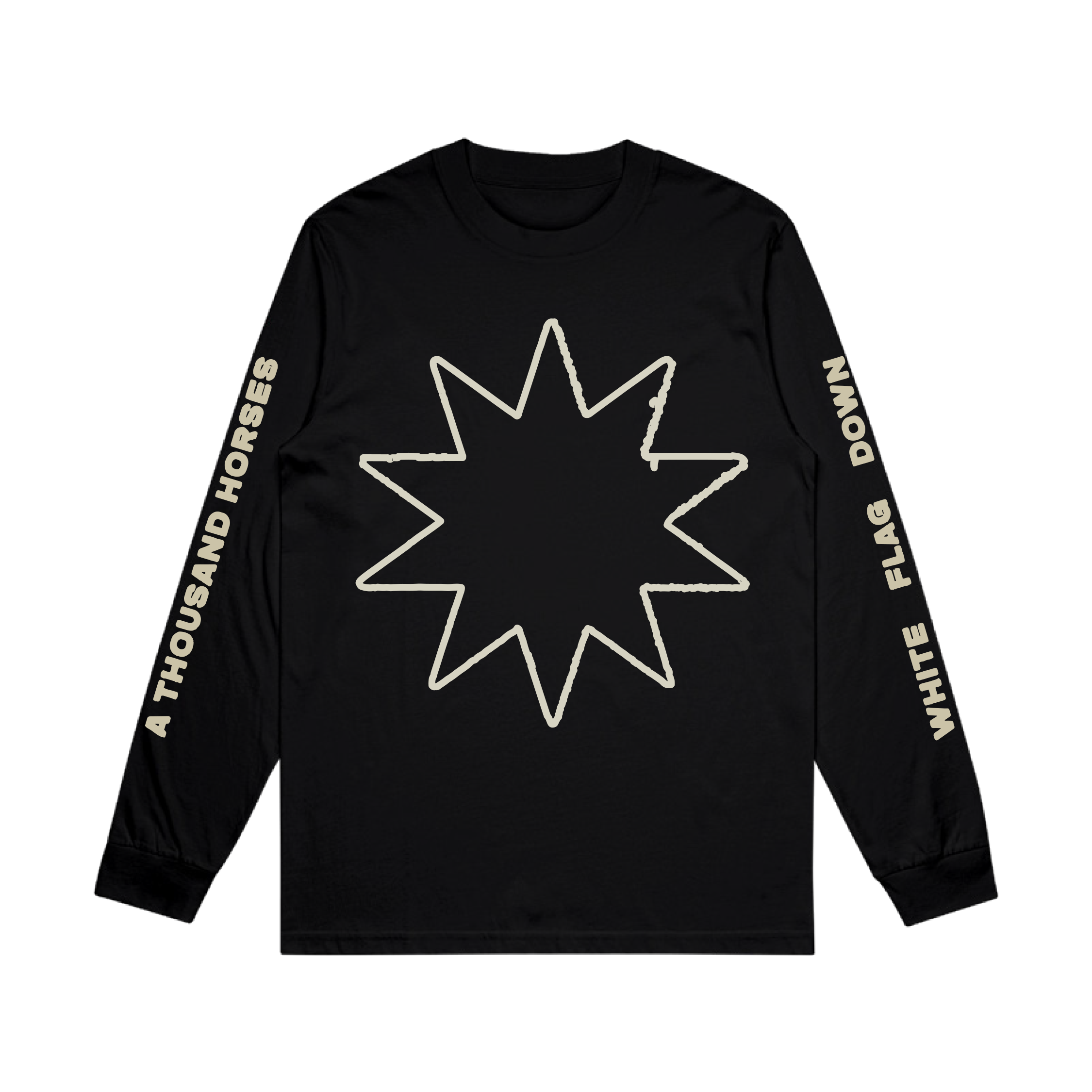 A Thousand Horses - Black Burst WFD Long Sleeve