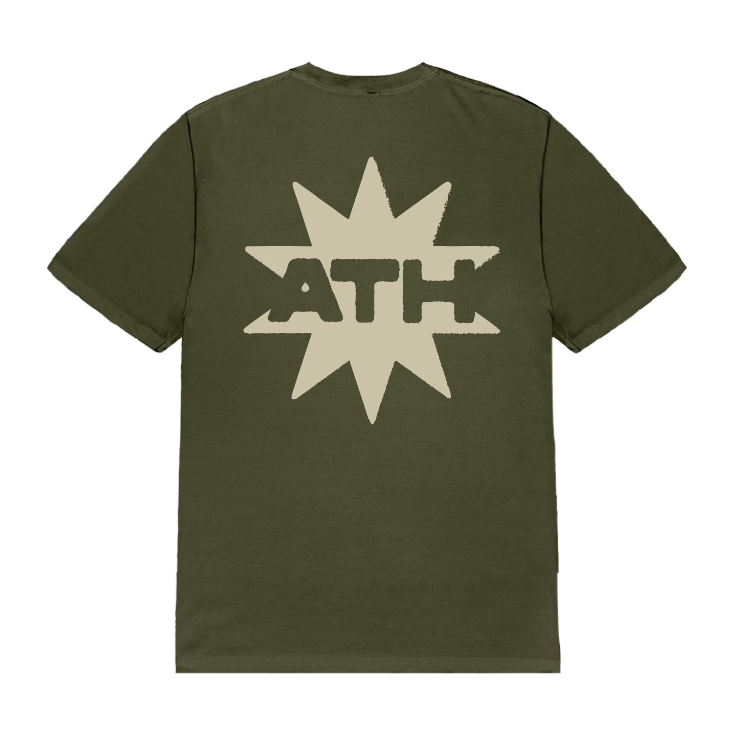 A Thousand Horses - ATH Burst Olive Green T-Shirt