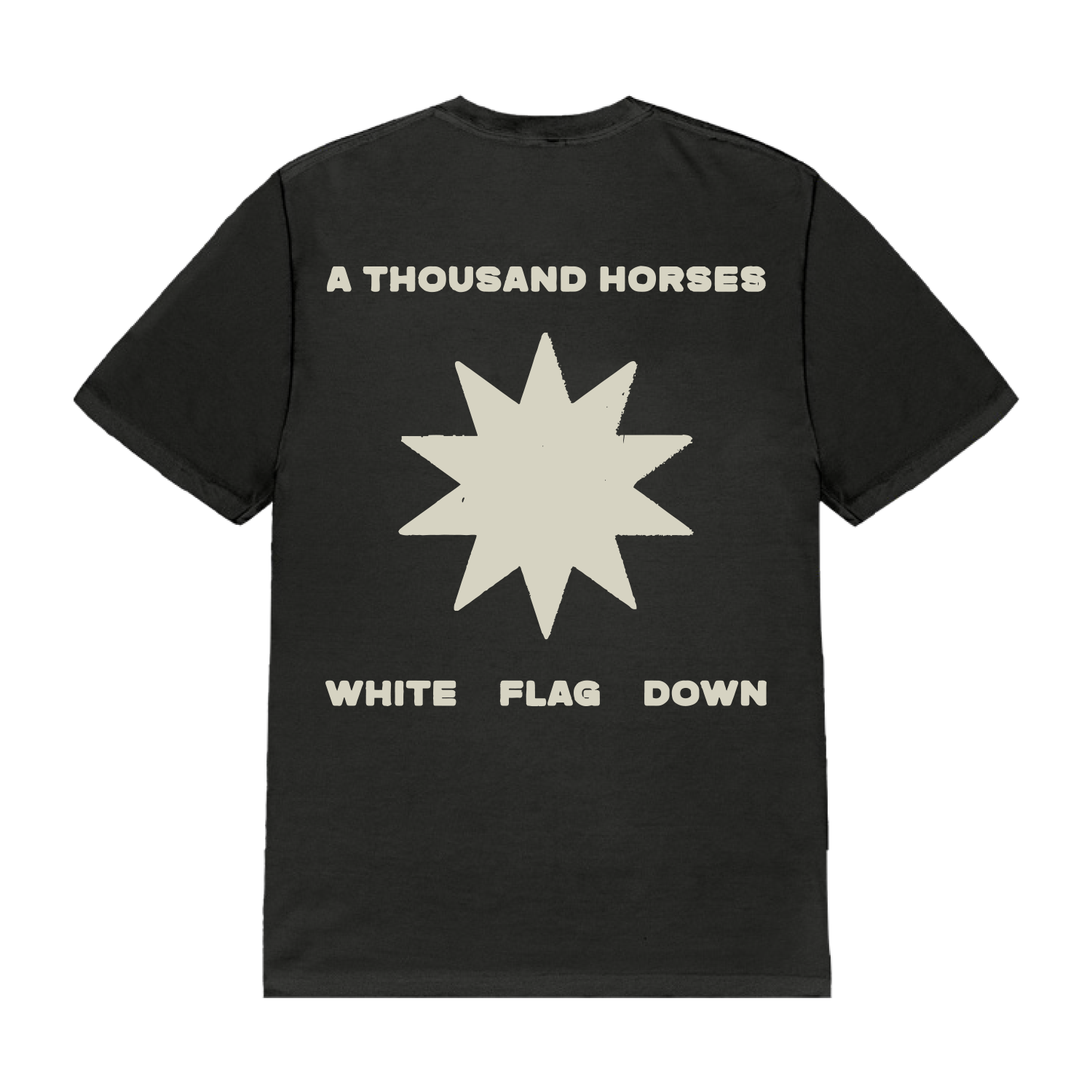 A Thousand Horses - Burst WFD Black T-Shirt