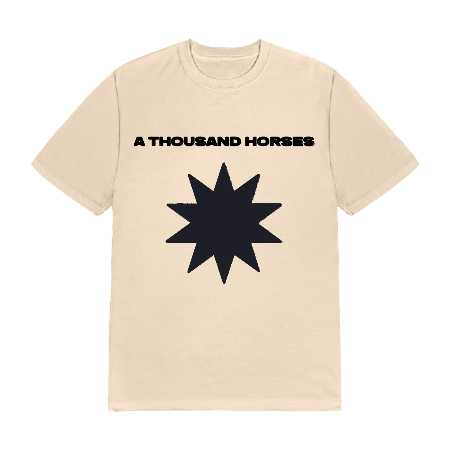 A Thousand Horses - White Flag Down Ivory Tee