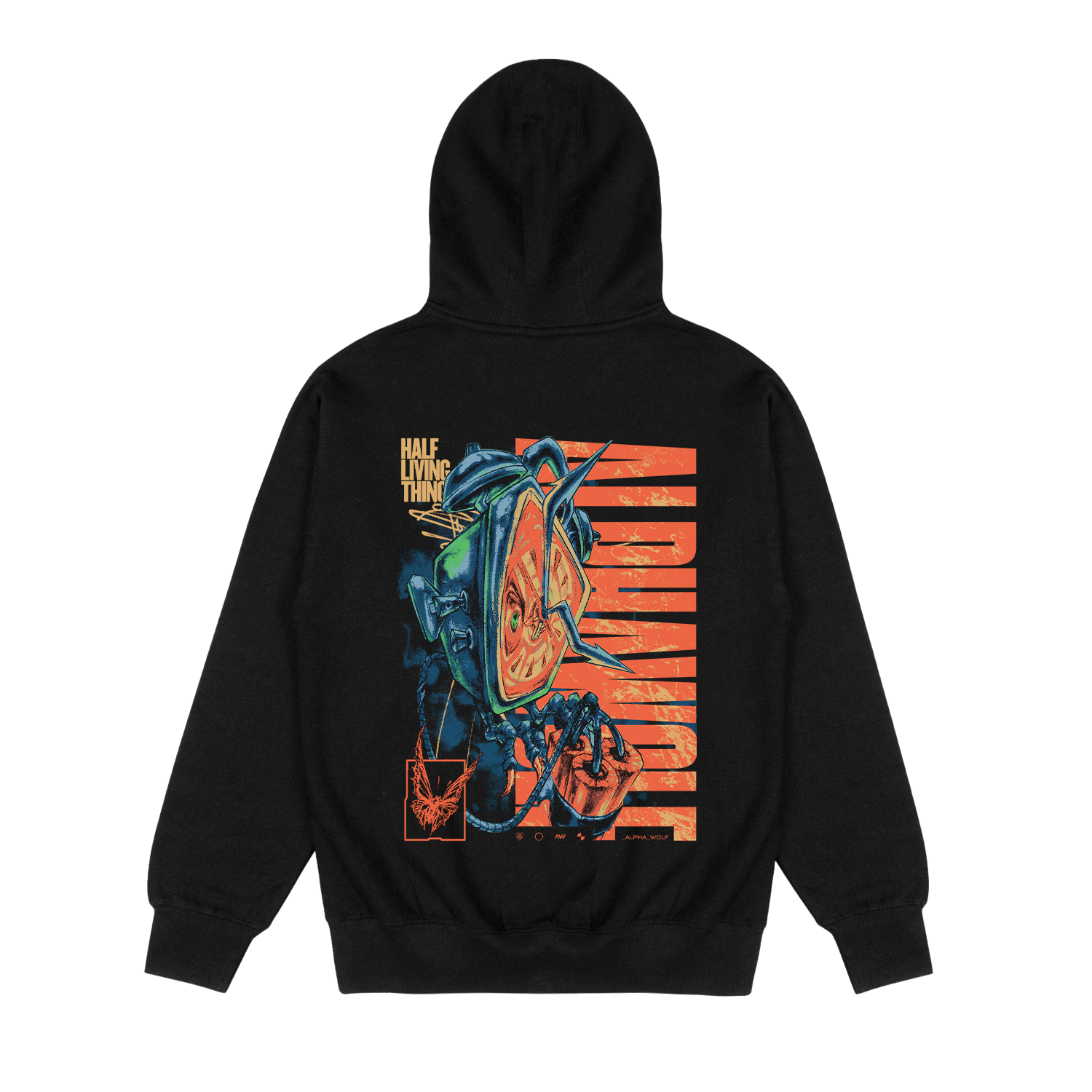 Alpha Wolf - Half Living Things Hoodie