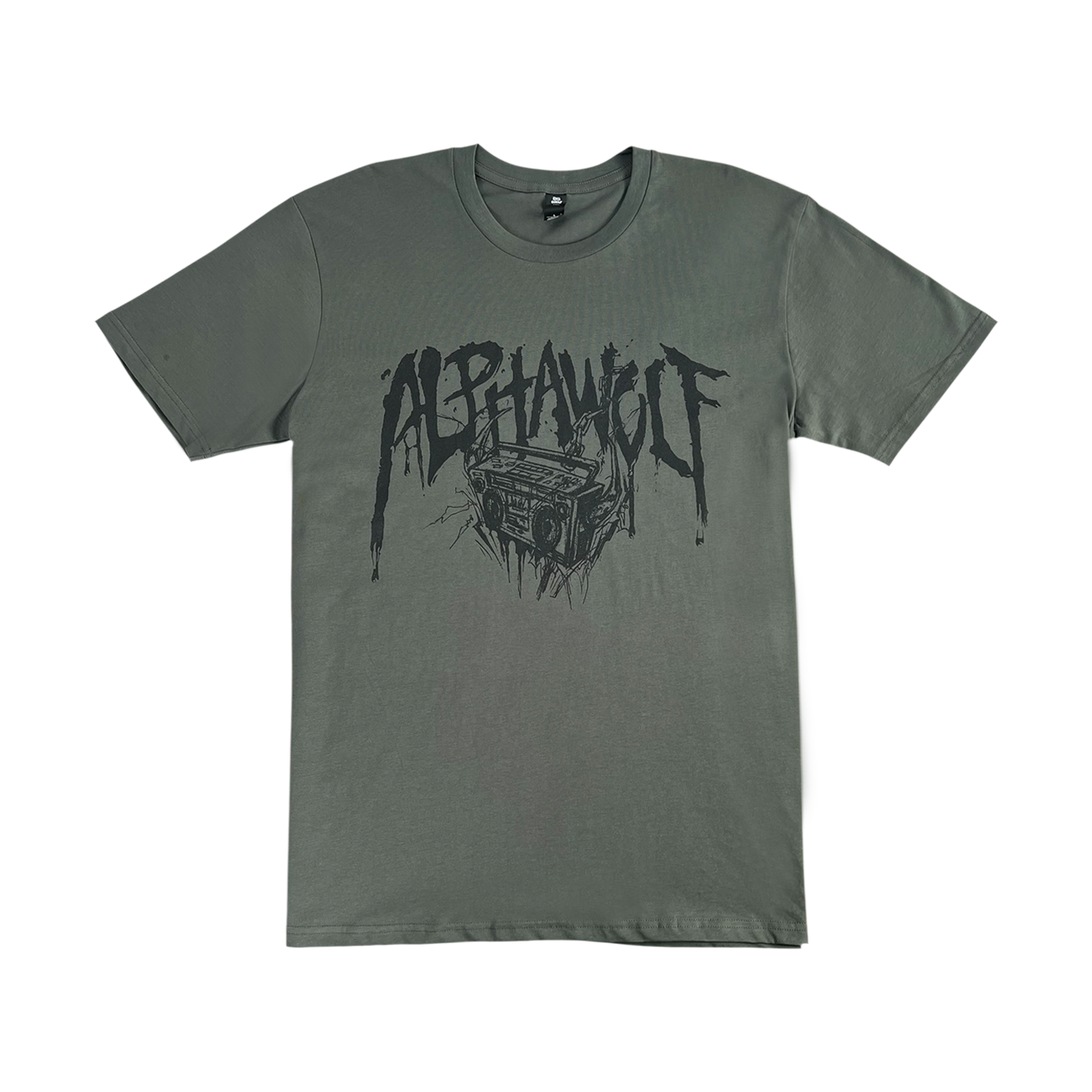 Alpha Wolf - Grey Metal Tour Dates T-Shirt