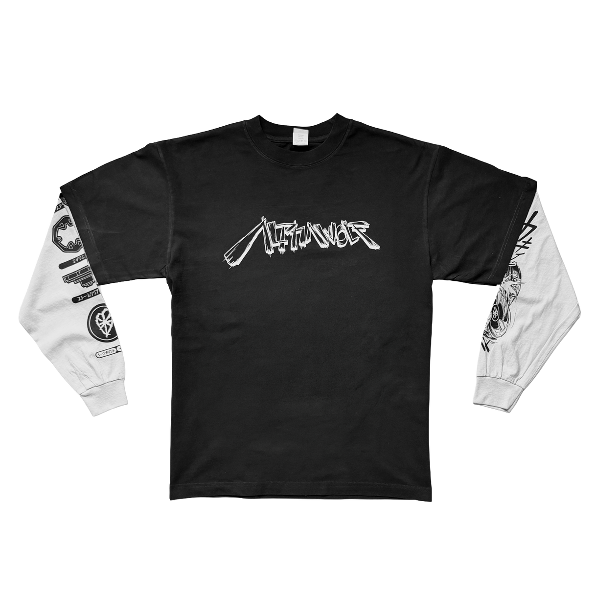 Alpha Wolf - Logo T-Shirt w/ Long Sleeves