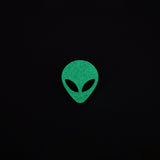 Alien Head Glow In The Dark Enamel Pin
