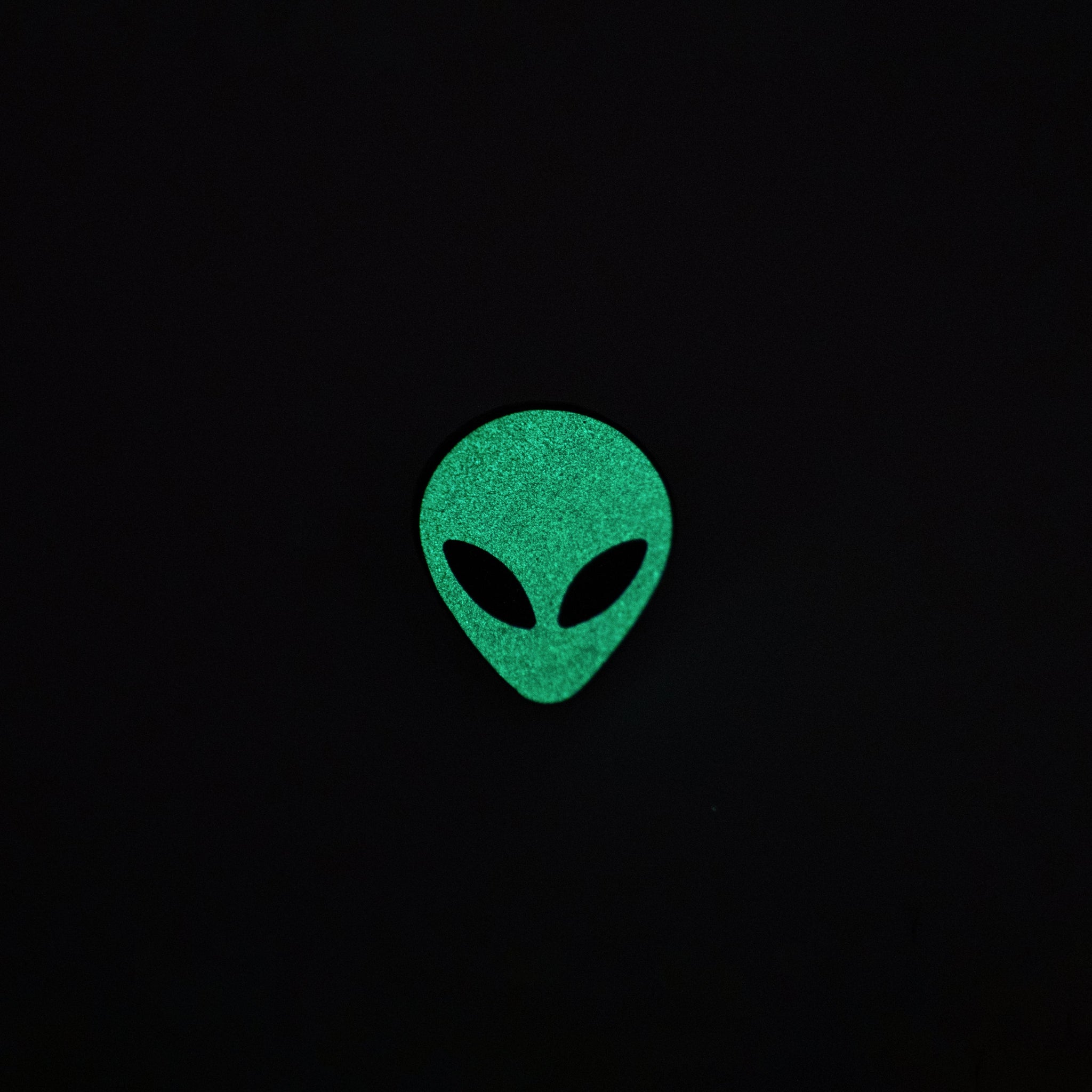 Alien Head Glow In The Dark Enamel Pin