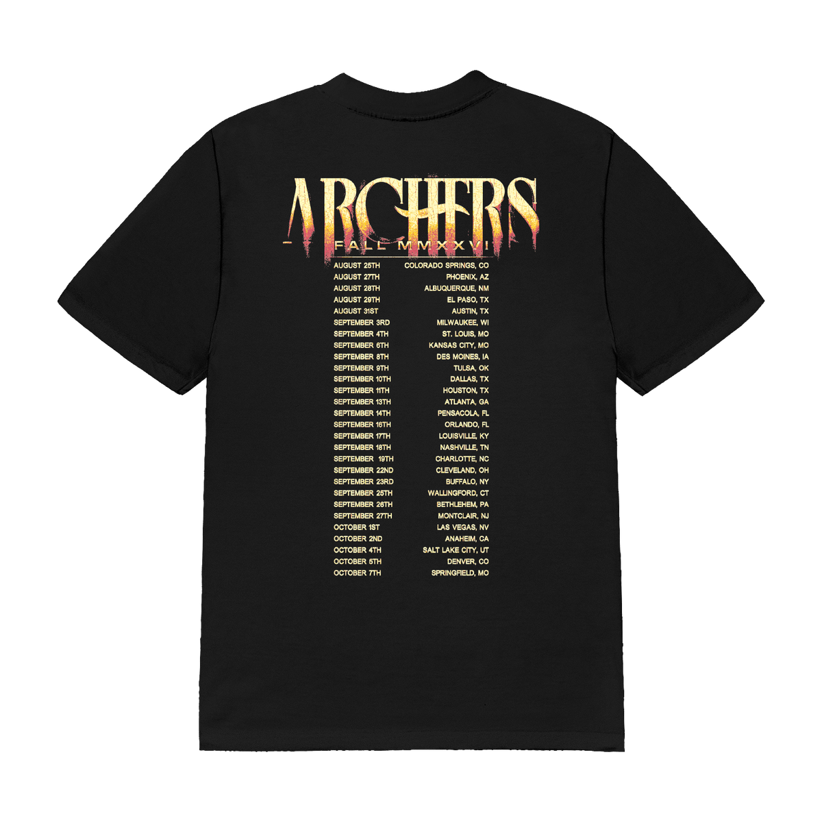 Archers - Fall 2026 Tour T-Shirt