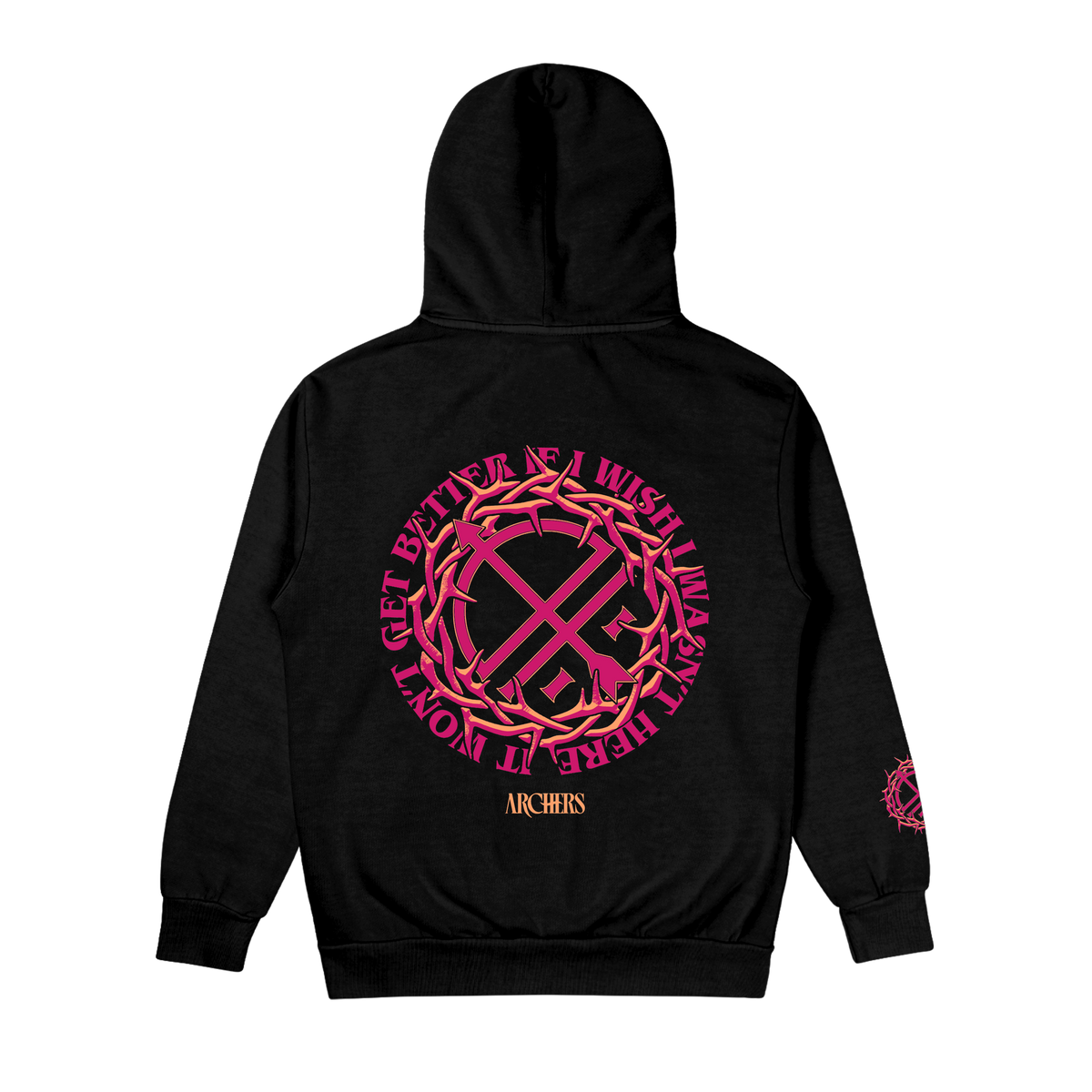 Archers - Tribal Thorns Black Hoodie