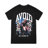 AVOID - Dino Black Tee