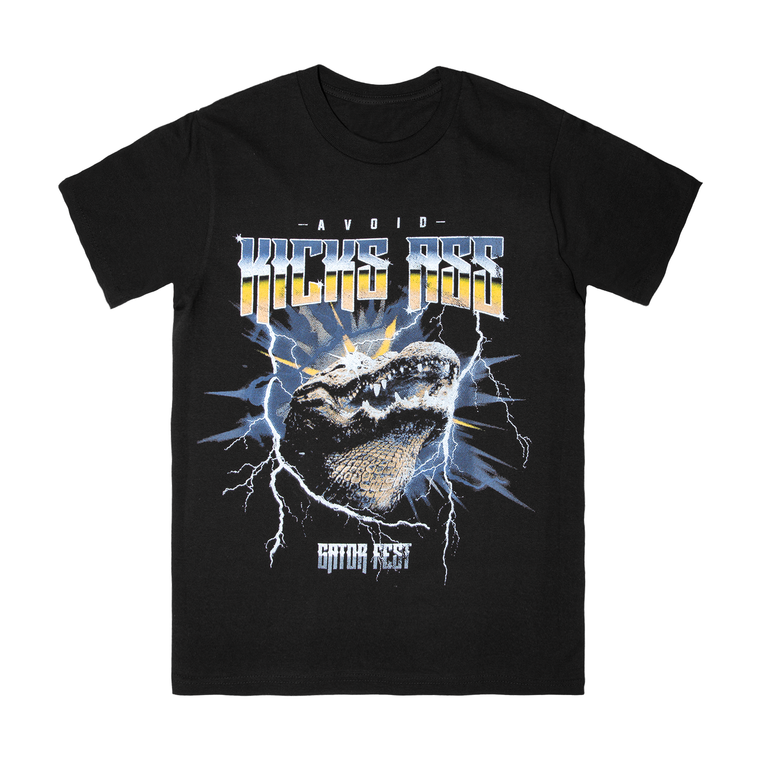 AVOID - Gator Fest Black Tee