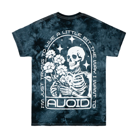 AVOID - Skeleton Flowers Dye Tee