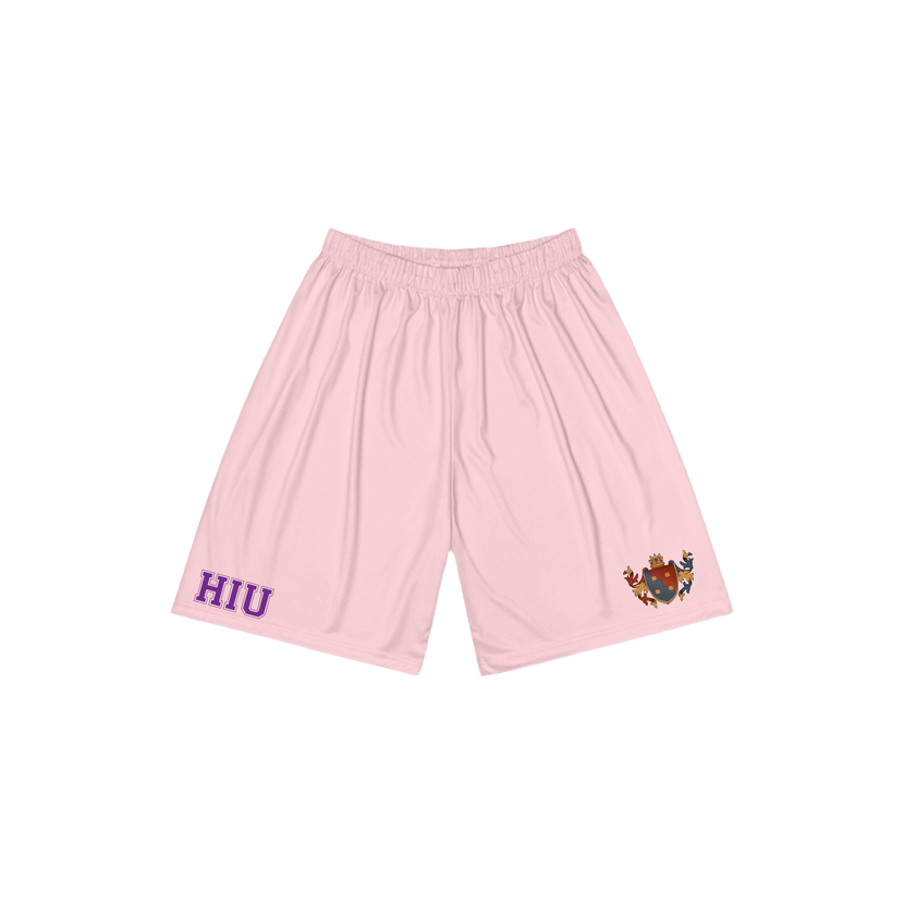 BeardPrincess - HIU Athletics Basketball Shorts - Pink