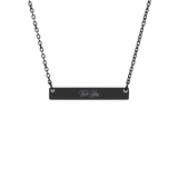 BeardPrincess - Floral Fuck Engraved Necklace