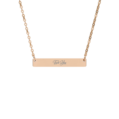 BeardPrincess - Floral Fuck Engraved Necklace