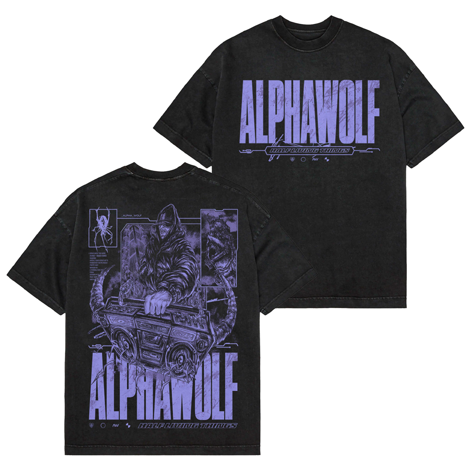 Alpha Wolf - Boombox T-Shirt