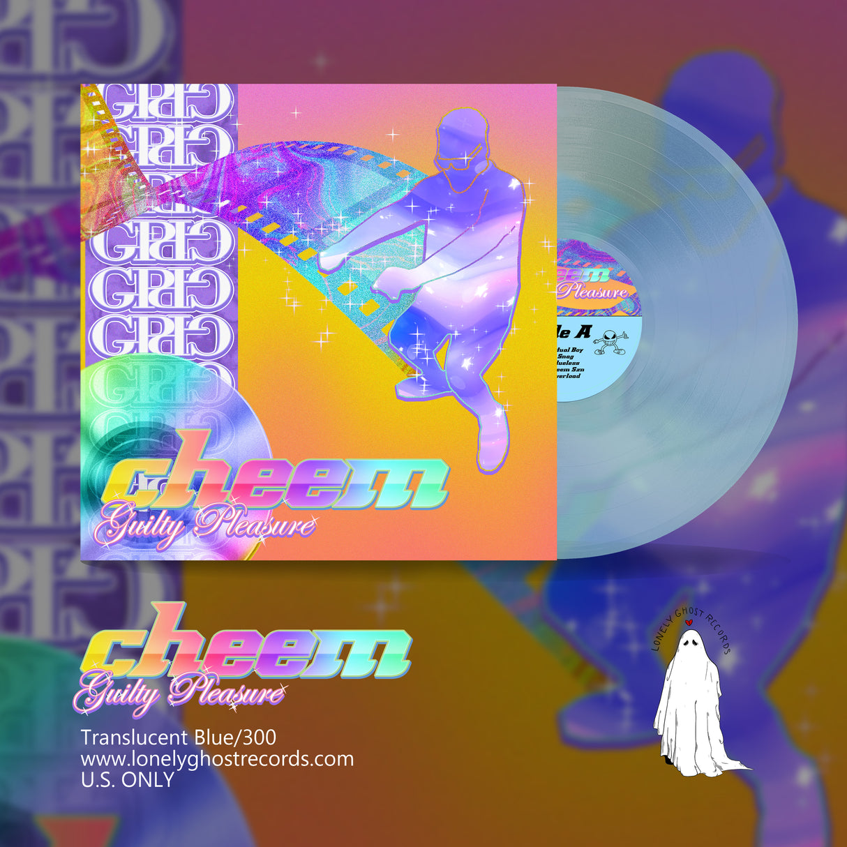 Cheem - "Guilty Pleasure" Limited Edition Translucent Blue Vinyl [Lonely Ghost Records]