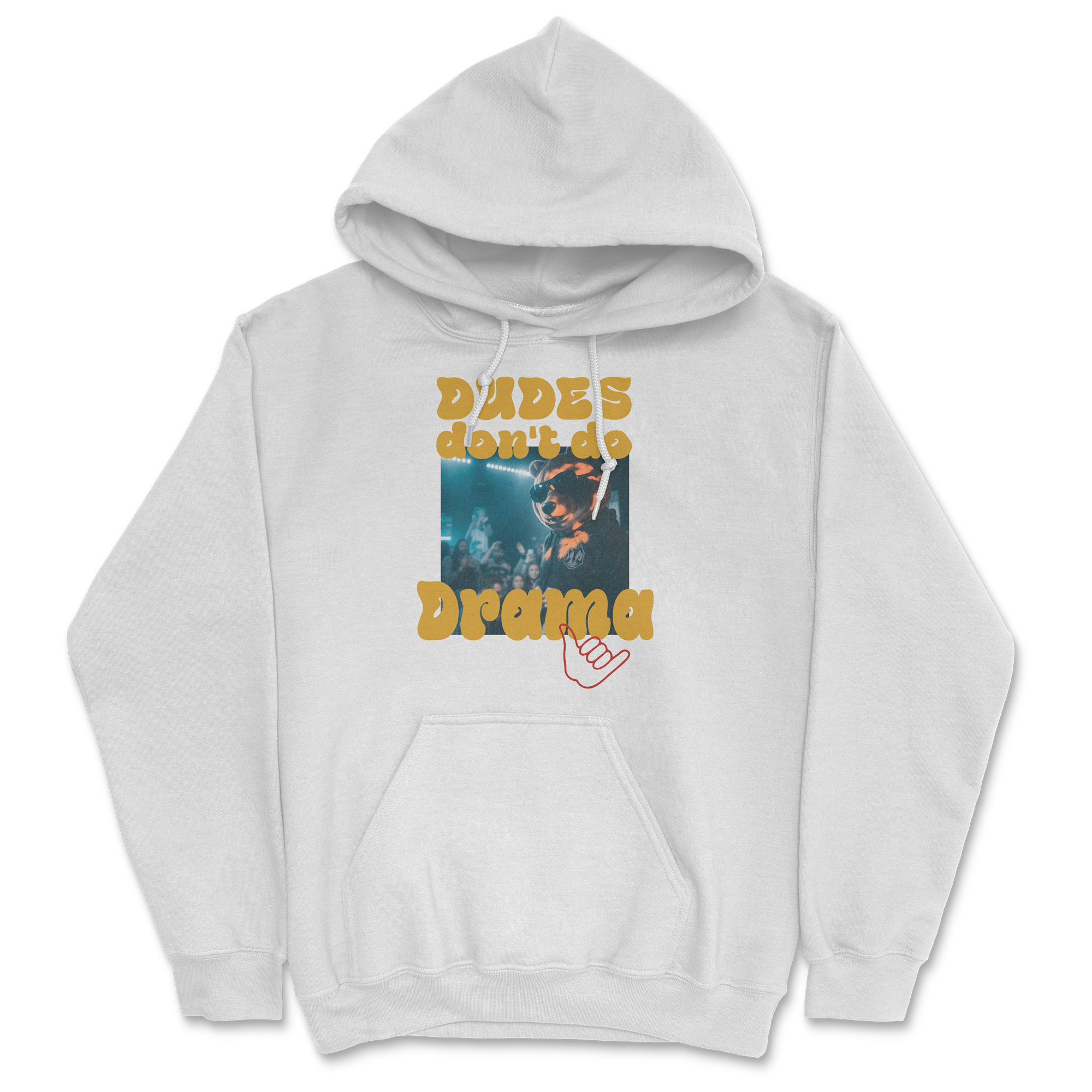 Don't Do Drama Hoodie - White