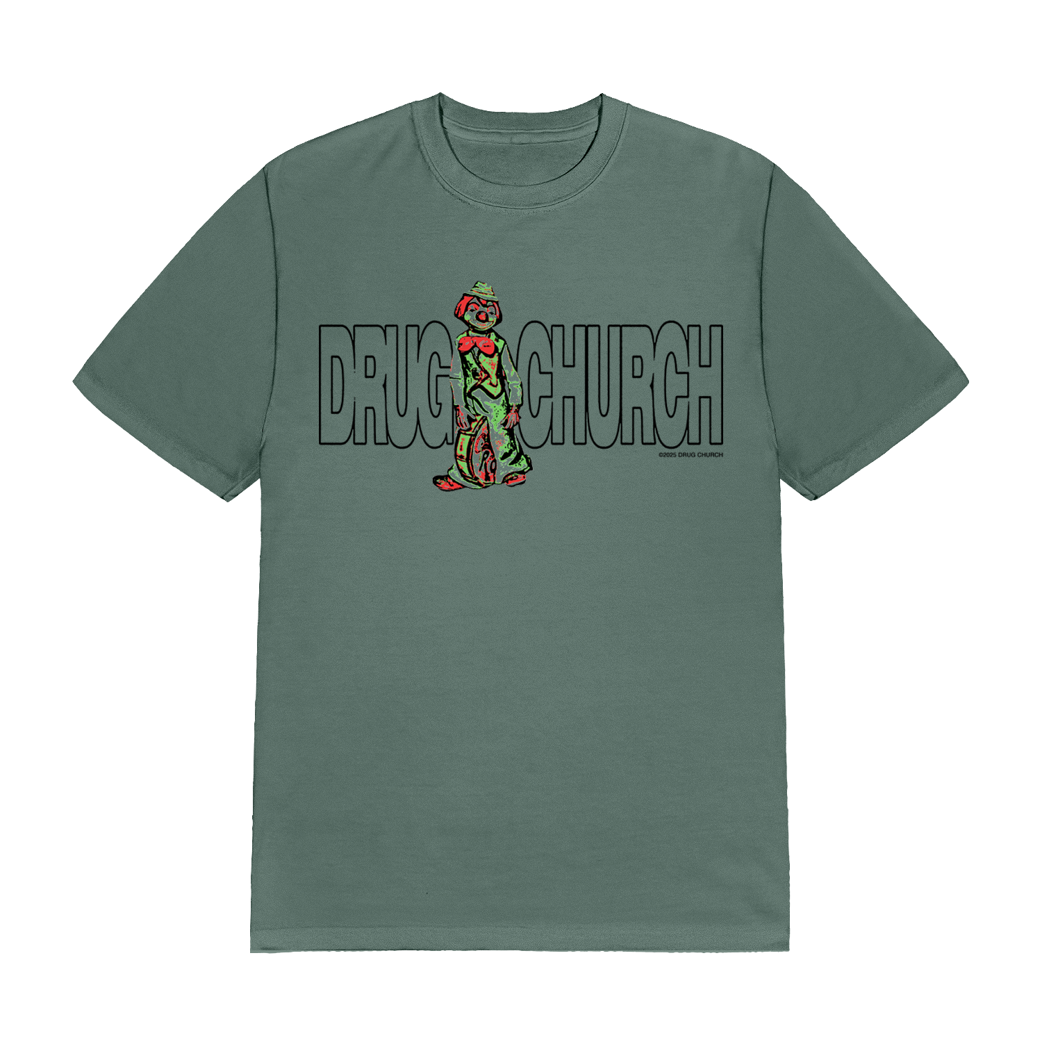 Drug Church - CLOWN TEE (BLUE SPRUCE)