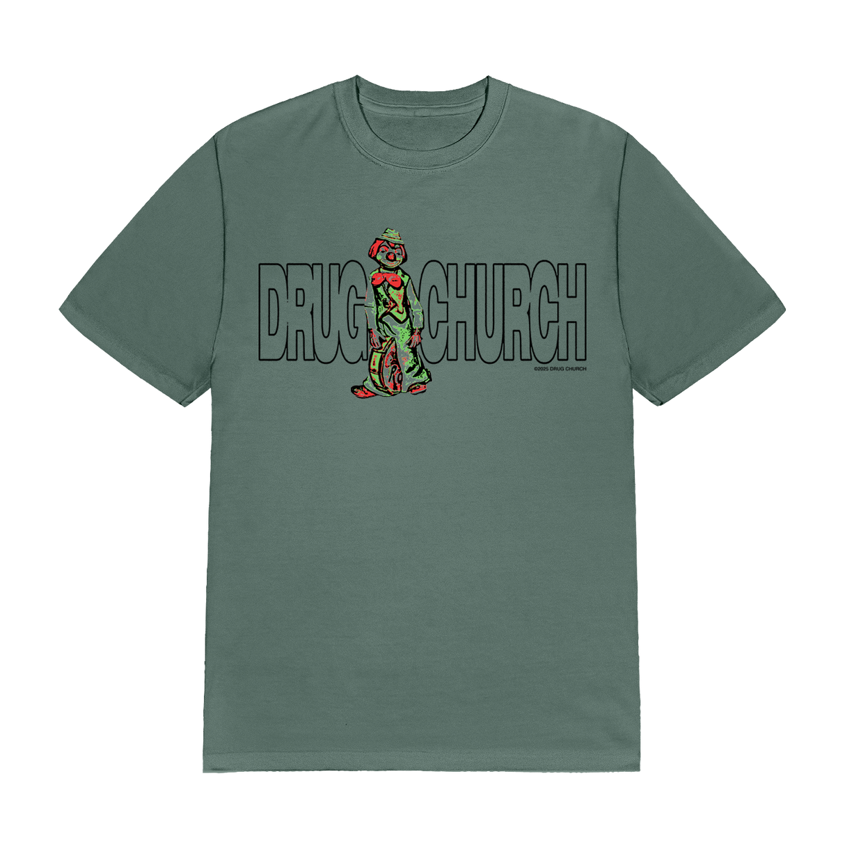 Drug Church - CLOWN TEE (BLUE SPRUCE)