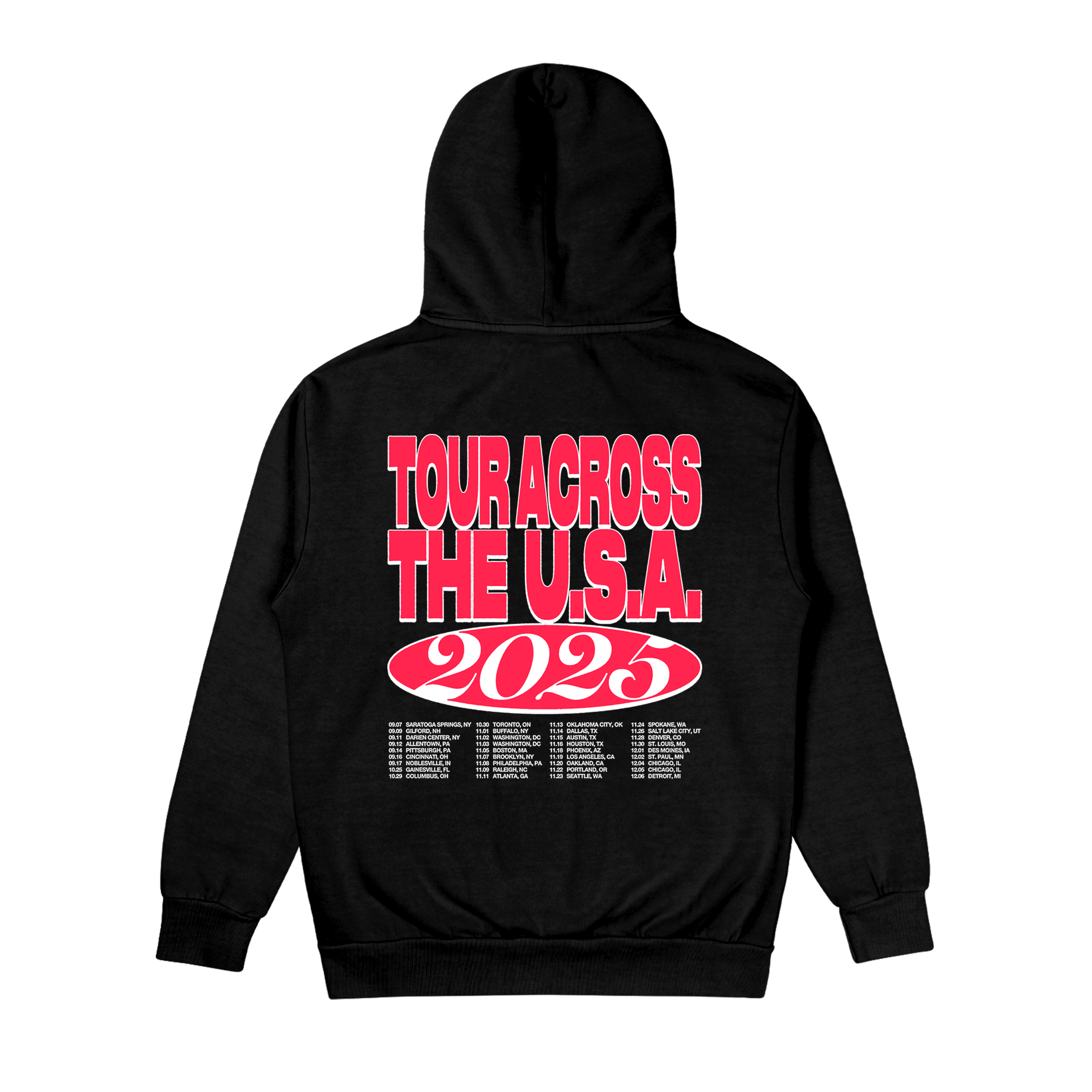 Drug Church - 2025 TOUR ACROSS THE USA HOODIE