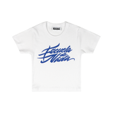 Escuela De Nada -Font White Baby Tee