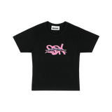 Escuela De Nada - 4 the Girlies Black Baby Tee