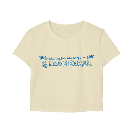 Grace Enger - Girls Like Boys Baby Tee - Creme