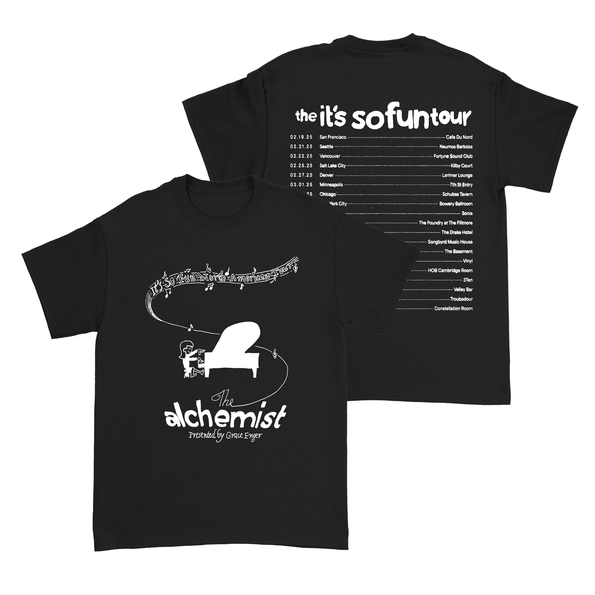 Grace Enger - Piano Tee - Black