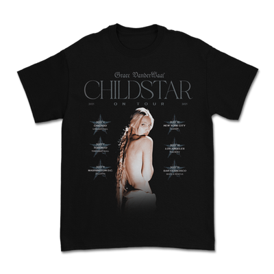 a black shirt with a woman on it
