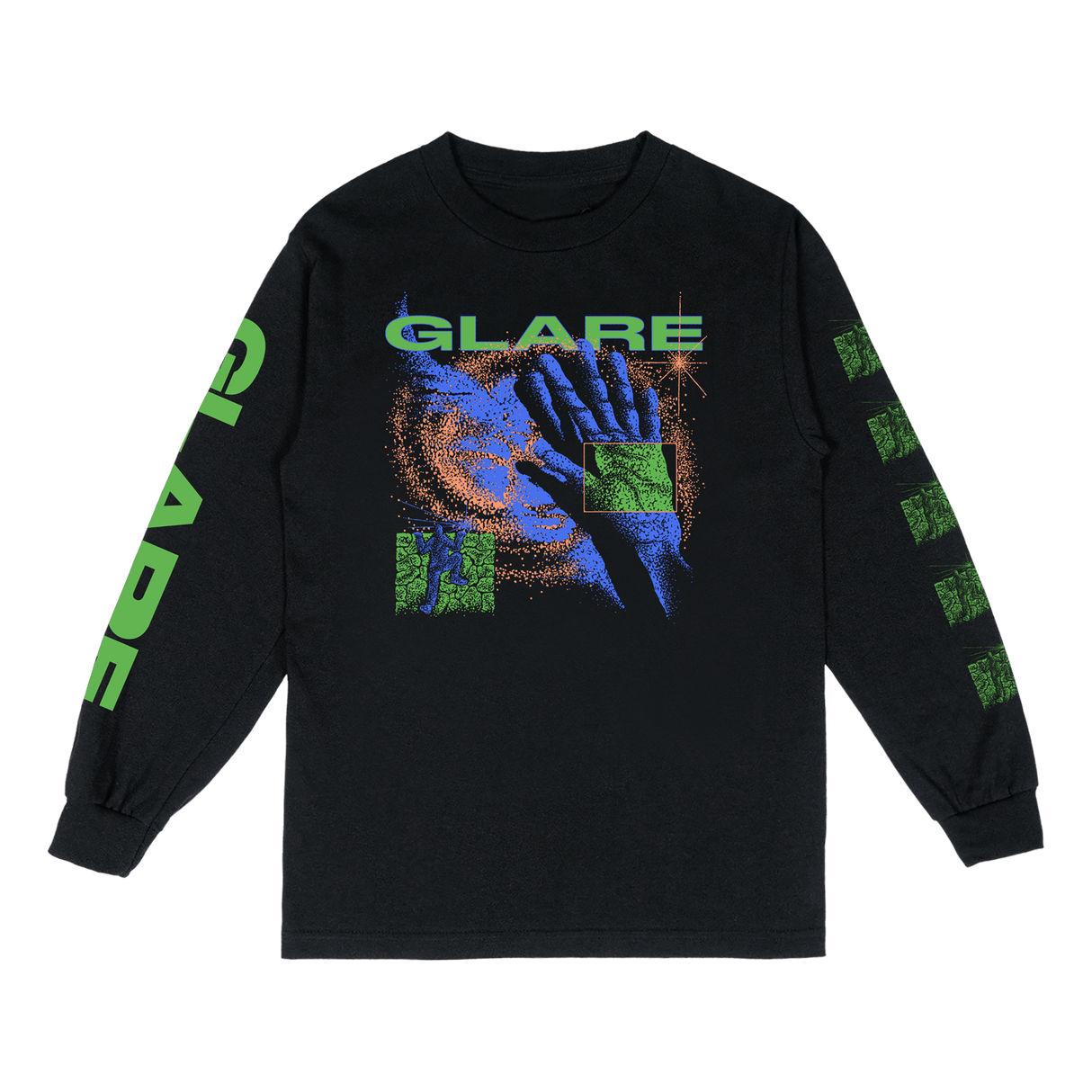 Glare - Blue Hand Long Sleeve